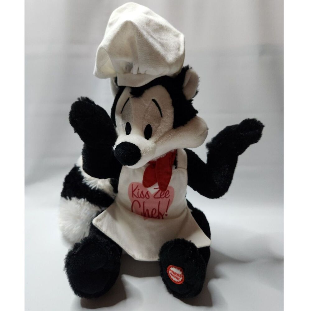 Hallmark Pepé Le Pew “Kiss Zee Chef!” Musical Plush Warner Bros 2012 Sound Works